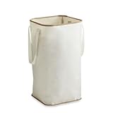 Real Simple ' Collapsible Hamper 14" L x 14" W x 26" H ベージュ