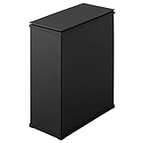 アイリスオーヤマ ゴミ箱 30L 1台で分別可能 並べて綺麗 スリム スチールペール STPL-30 ブラック