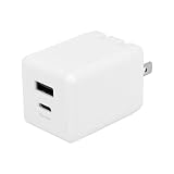 オウルテック PD45W Type-Cポート Type-Aポート 2ポート【PSE認証/2台同時】 acアダブター USB-C USB-A 折りたたみプラグ GaN採用 iPhone/iPad/ノートPC/スマートフォン対応 ホワイト OEC-APD45C1A1G-WH
