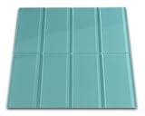 地下鉄Aquaガラスタイル3 " x 6 " (ボックスof 10平方フィート