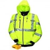 DEWALT DCHJ070 Heated High Visibility Class 3 3-in-1 Hooded Jacket 2X-Large - Without battery [並行輸入品