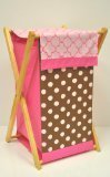 Butterflies pink/chocolate Hamper by Bacati [並行輸入品]
