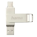 hama ドイツ | C-Rotate Pro シルバー 32GB 最大読出速度70MB/s USBメモリスティック USB3.1 Type-C / USB3.0 Type-A 2in1 正規輸入品