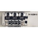 古里精機製作所 3連式　台付数取器 H-102M-3