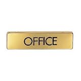 シロクマ 表札 OFFICE ゴールド NB-4-8
