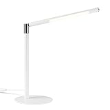 デスクライト 目に優しい LED 電気スタンド 省エネ 調色 調光 学習机 テーブルスタンド 卓上ライト 360度の角度調整 5W (白)