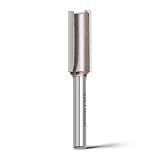WOBLLMX 6mm軸 超硬 ストレートビット,Ø4mm 切削深さ20mm 単刃 電動トリマービット,CNC 彫刻機 木工 切断 ナイフ 木工用 切削工具