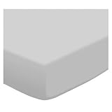 SheetWorld Fitted Crib / Toddler Sheet - Silver Grey Jersey Knit - Made In USA by sheetworld