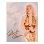 IWGAC 034-1656 Tin Sign Monroe Gold Dress