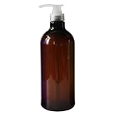 Copeflap シャンプーディスペンサー 1000ml シャンプーボトル ディスペンサー つめかえボトル 大容量 (ブラウン)