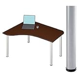 Garage パソコンデスク L型デスク D2 D2-E-ST マホガニー