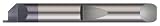 Micro 100 QFG-375-093X Quick Change Face Grooving Tool, Solid Carbide Tool, AlTiN Coated, 0.093 (2.36 mm) Groove Width, 0.100 (2.54 mm) Projection, 0.385 (9.78 mm) Minimum Groove Diameter, 0.3750 (9.5 mm) Shank Diameter, 2.0 (51 mm) Overall Length by Micro 100