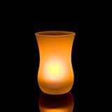 Candle Choice Gourd Shape Frosted Glass Blow out Flameless LED Candle [並行輸入品]