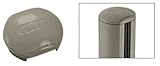 ベージュグレーアルミニウムウインドスクリーンシステムラウンドポストキャップ、180度センターまたはEnd投稿
