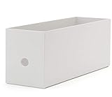 MUJI ポリプロピレンファイルボックス【スタンダード/ホワイトグレー/高さハーフ】 約幅10...