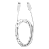 イツワ パステルカラー USB Type-C to Lightning 1.0m 高速データ転送 480Mbps, 5色展開 (パープル/ブルー/ピンク/ホワイト/ベージュ), 20V3A 急速充電対応 iPhone対応 (ホワイト)