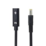 NFHK Type C USB-C メス入力 - DC 5.5 * 2.5mm Power PD充電ケーブル 18-20V 20cmのノートパソコン用