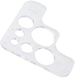 レザークラフト、アクリルカッティングサークルコーナーステンシルテンプレートのサークルコーナー定規魅力的な加工