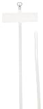 Panduit BM2M-C Dome-Top Barb Ty Marker and Flag Tie, Wrap Type, Miniature Cross Section, 18lbs Min T