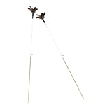 CORHAD 2個 猫のティーザー 猫の棒遊び しスティック ベル付き 猫のおもちゃ 猫からかうおもちゃ 猫の格納式スティック 面白い猫の春のおもちゃ ねこティーザースティック 人工羽毛