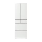 日立 冷蔵庫 幅65cm 540L フレンチドア R-HW54S W ピュアホワイト 日本製 大容量 まるごとチルド