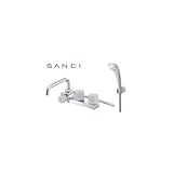三栄水栓 SANEI ツーバルブデッキシャワー混合栓(一時止水) SK7104L-LH-13