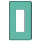 CASEMAKER コンセント/スイッチプレート共通タイプ 【フルカラー(モダン)プレート互換品】【1連3コ用 型番WN6003】 カラーパレット(ナチュラル色) 10番ターコイズ パナソニック互換品
