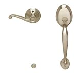 Schlage FE285PLY619FLARH Satin Nickel Plymouth Lower Handleset for Electronic Keypad with Flair Inte