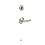 Schlage JH59 DOV 630 16-258 10-105 Single Cylinder Entry Interior Door Handle, Satin Stainless Steel