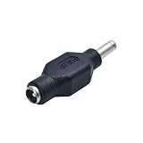 ストレート型 HP製 ACアダプター DCプラグ 変換 アダプター 5.5mm×2.1mm ⇒ 4.5mm×3.0mm 電源流用 変換 アダプター コネクター