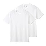 [グンゼ] VネックTシャツ 【2枚組】 YG 綿100% Tシャツ 2P メンズ (NEW) ﾎﾜｲﾄ L