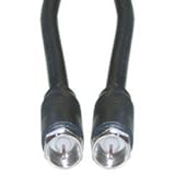 Dealsjungle F-pin RG6 Coaxial Cable, Black, F-pin Male, UL rated, 6 foot [並行輸入品]