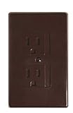 Self-closing Outlet Covers 6-pack (Standard (1 Screw), Espresso) [並行輸入品]