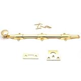 ボルトンハードウェア18インチSolid Brass Heavy Dutyサーフェスボルト明るい真鍮仕上げ
