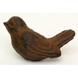 Cast Iron 2インチ鳥ノブ、素朴なブラウン、6のセット