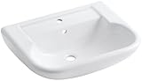 Sterling 446421-0 Southampton Pedestal Lavatory Basin Single Hole Faucet Drilling, White [並行輸入品]