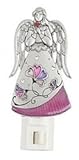 Loving AngelsピンクandパープルカラーInlay Night Light – byガンツ