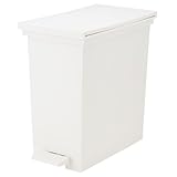 [ケユカ] KEYUCA 両開きダストボックス M（15.2L）ホワイト ゴミ箱別 ふた付き ちいさい おしゃれ