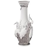 リヤドロ (Lladro) 白サギ 花瓶(RE-DECO) 01007053