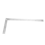 90度直定規、90度直定規木工用50cm /19.7inアシスタントマーキング用(中厚)