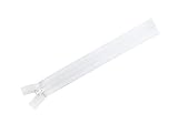 Y.K.K フラットニットファスナー 20cm 10本入 白 FN20-501