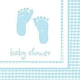 Baby Boy Plaid Beverage Napkins by Babies Babies