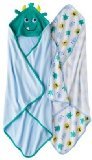 Carter's Hooded Towel / Bath Towel Set- Blue with Monsters by Carter's