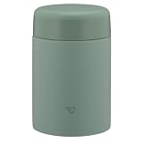 象印 スープジャー 520ml どんぶりサイズ 【おいしく保温・保冷】 洗う点数3点のみ 洗いやすい シームレスせん お弁当 広口 マットグリーン SW-KA52-GM