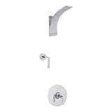 Rohl WAVEKIT35L-APC Wave Thermostatic Shower Package with Lever Handles Includes Wa190L Wa30L & Wa13