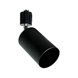 ダクトレール用スポットライト器具 ダクトレール用照明器具 ライティングバー用スポットライト レールライト スポットライト器具のみ 電球無し (1セット, 黒-E17)