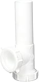 Keeney 125W End Outlet Tee & Tailpiece, Slip Joint, 1-1/2 with Baffle Tee, White by Keeney