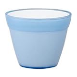 イタリア製樹脂ポット(植木鉢/プランター) COCCO(コッコ) φ20cm/穴無し ライトブルー(青) 〔ガーデニング用品/園芸〕