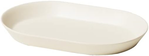 ideaco Oval Plate 18 Oval , 7.1 inches (18 cm) Oval Sand White, usumono Plate 18 Oval - 1
