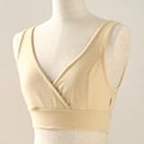 おっぱいに優しい モーハウスブラ （ライトベージュ/Mサイズ/モーブラ/ハーフトップブラ/クロスオープンブラ）